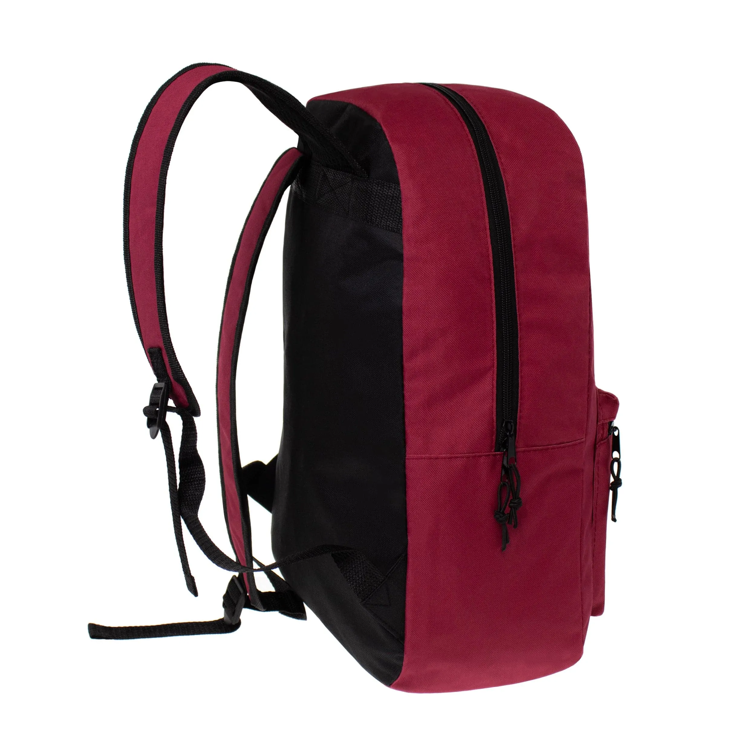 15" Kids Basic Wholesale Backpack in 8 Colors - Bulk Case of 24