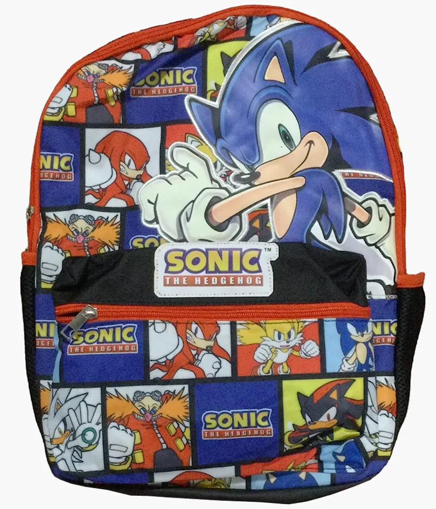 16" Sonic the Hedgehog Glow In The Dark Backpack