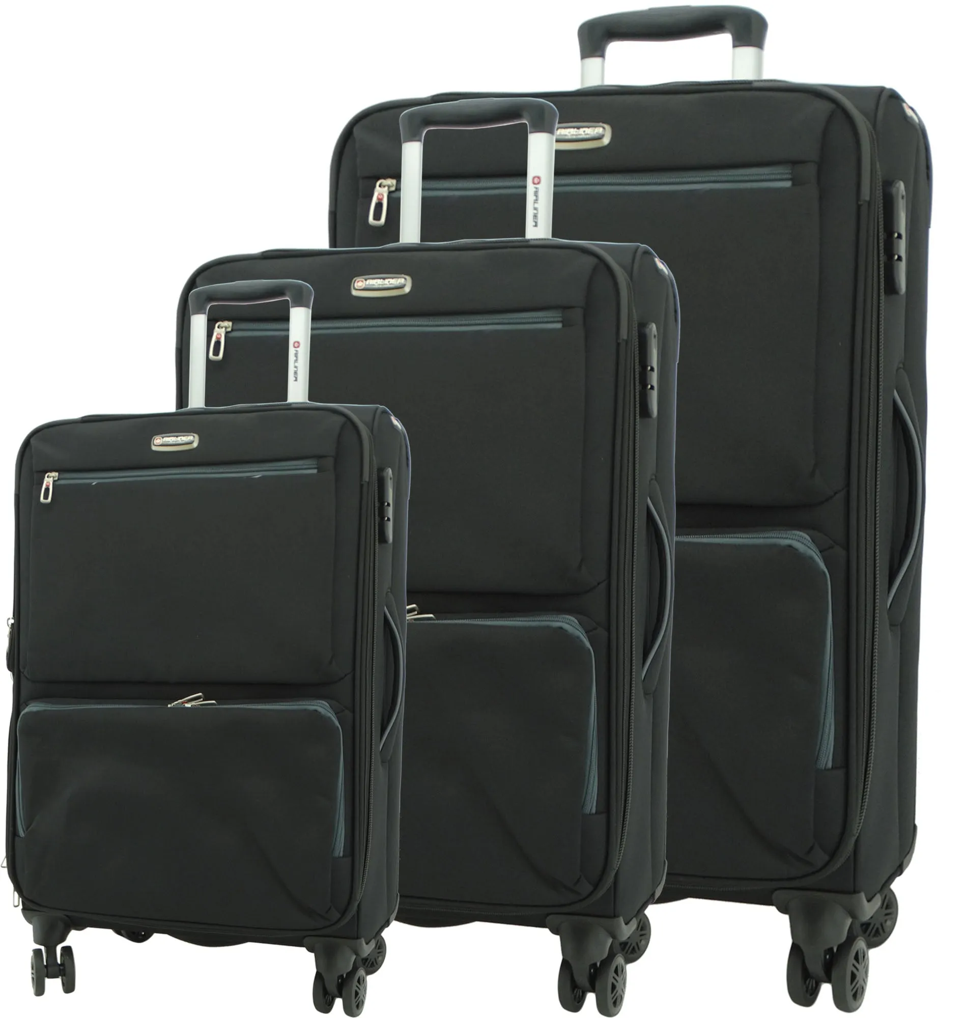 1780BK, Airliner, Large Suitcase 28" - Black