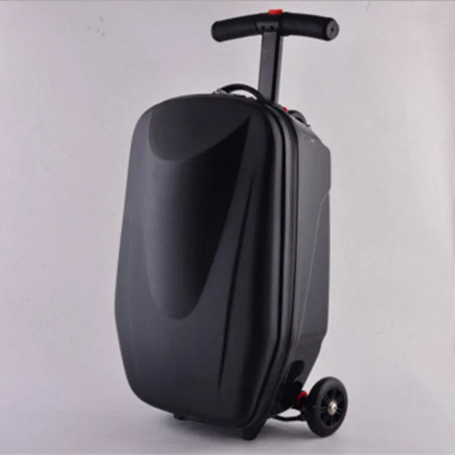 20 Inch Scooters Trolley Case 100% Pc 3D Extrusion Business Travel Luggage Child Boarding Box