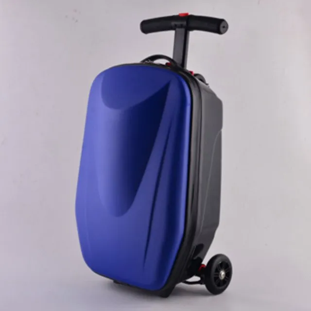 20 Inch Scooters Trolley Case 100% Pc 3D Extrusion Business Travel Luggage Child Boarding Box