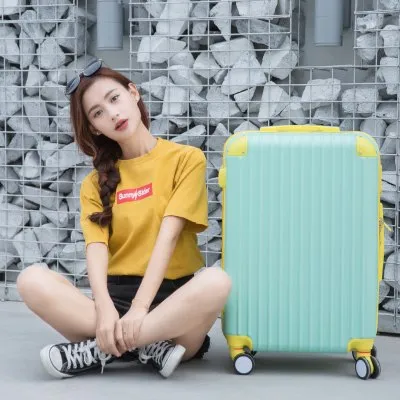 2018 New Fashion Rolling Luggage Bag,Women Travel Suitcase,Universal Wheel Abs Trolley