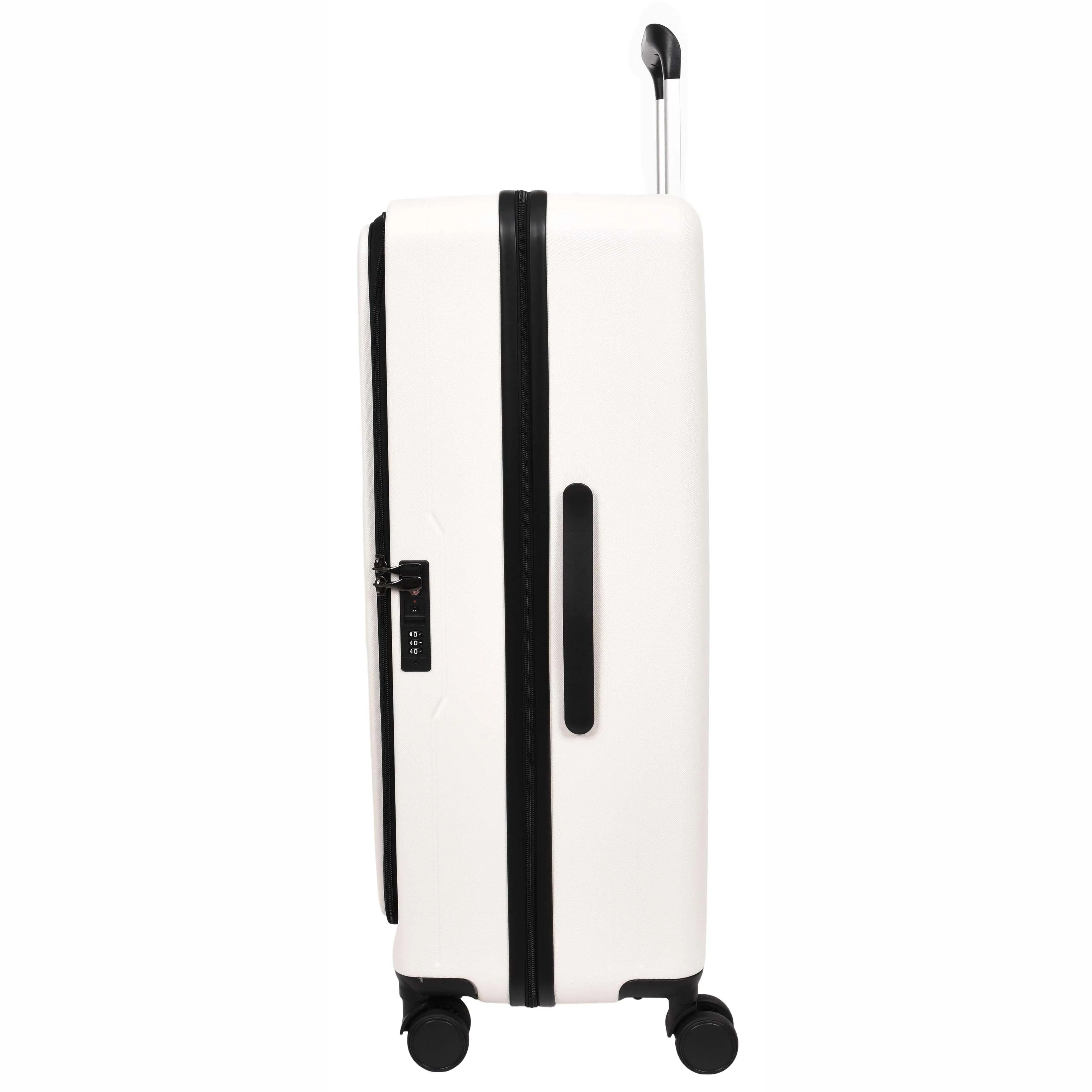 8 Wheel Luggage Expandable ABS Hard side TSA Lock Suitcases Travel Bags Voyager White