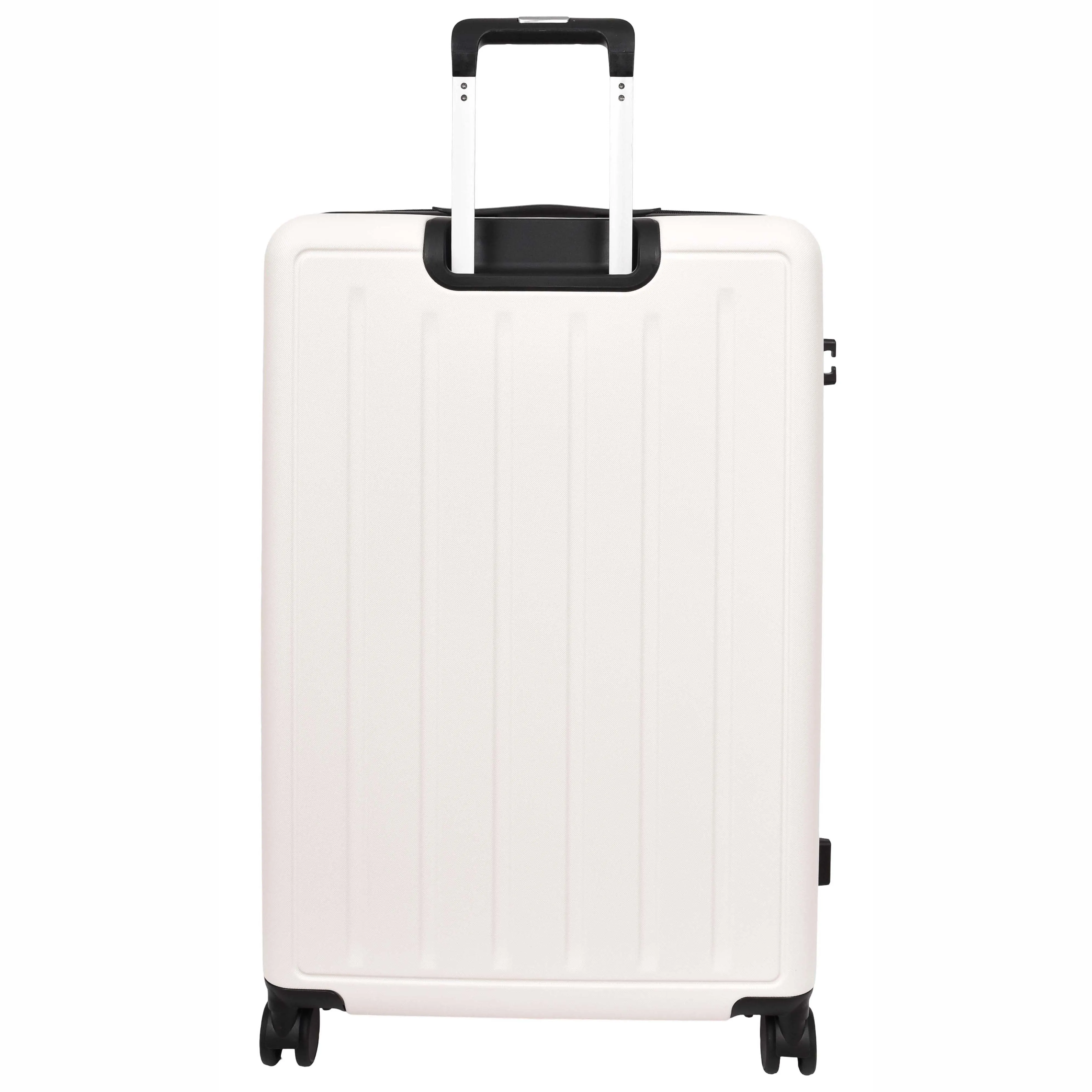 8 Wheel Luggage Expandable ABS Hard side TSA Lock Suitcases Travel Bags Voyager White