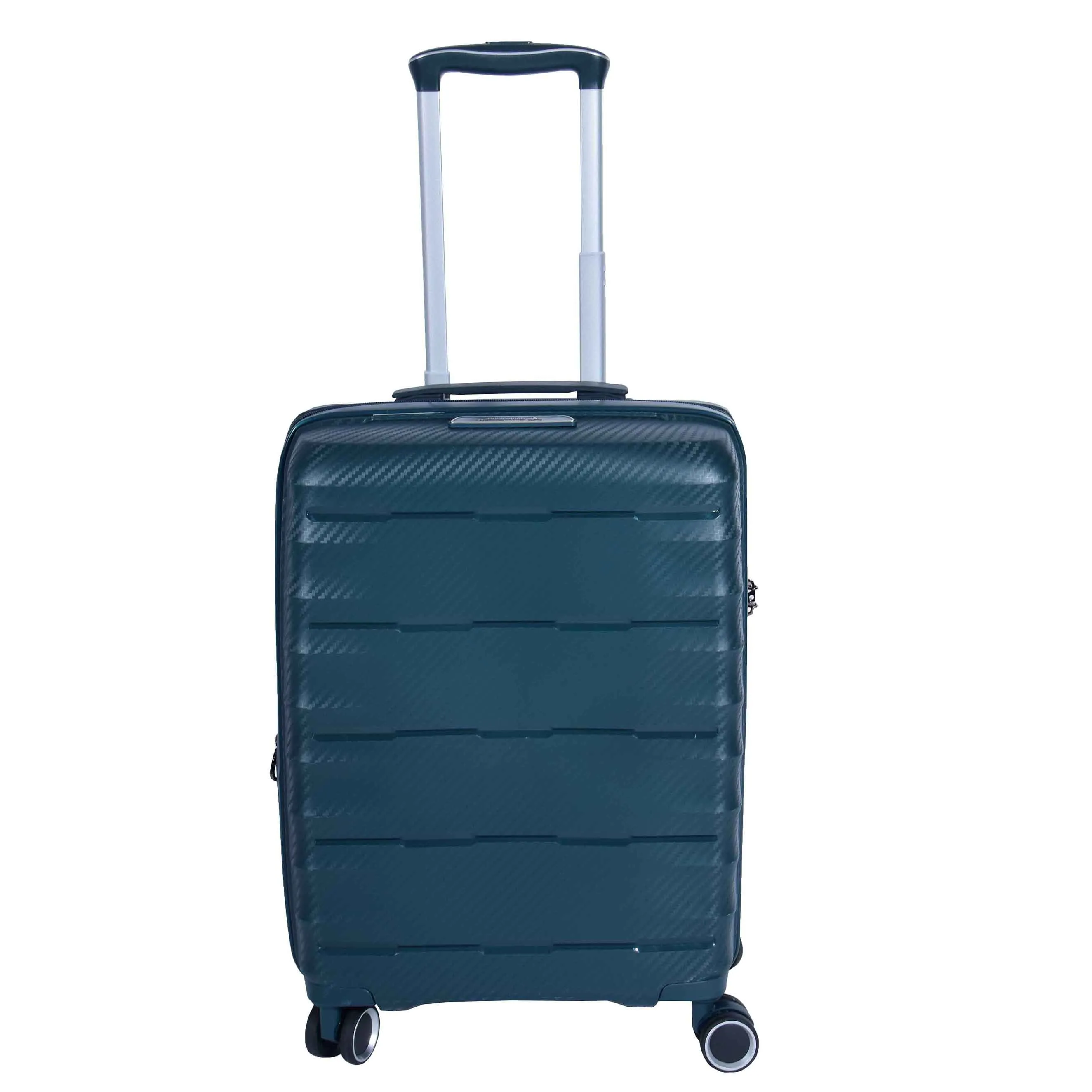 8 Wheeled Expandable ABS Luggage Miyazaki Green