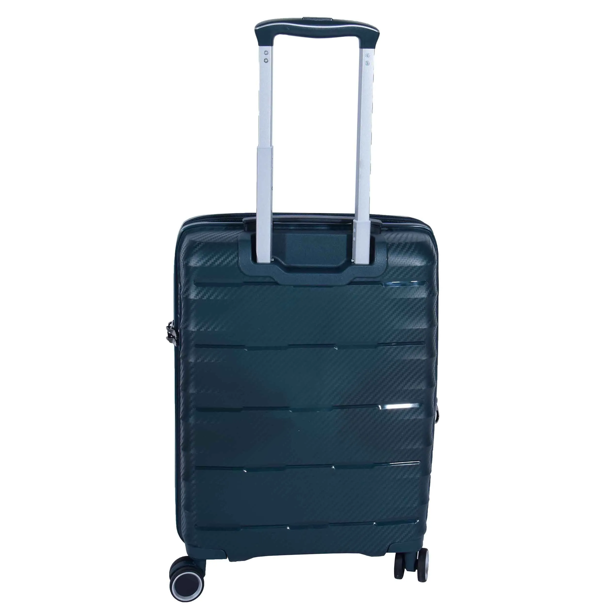 8 Wheeled Expandable ABS Luggage Miyazaki Green