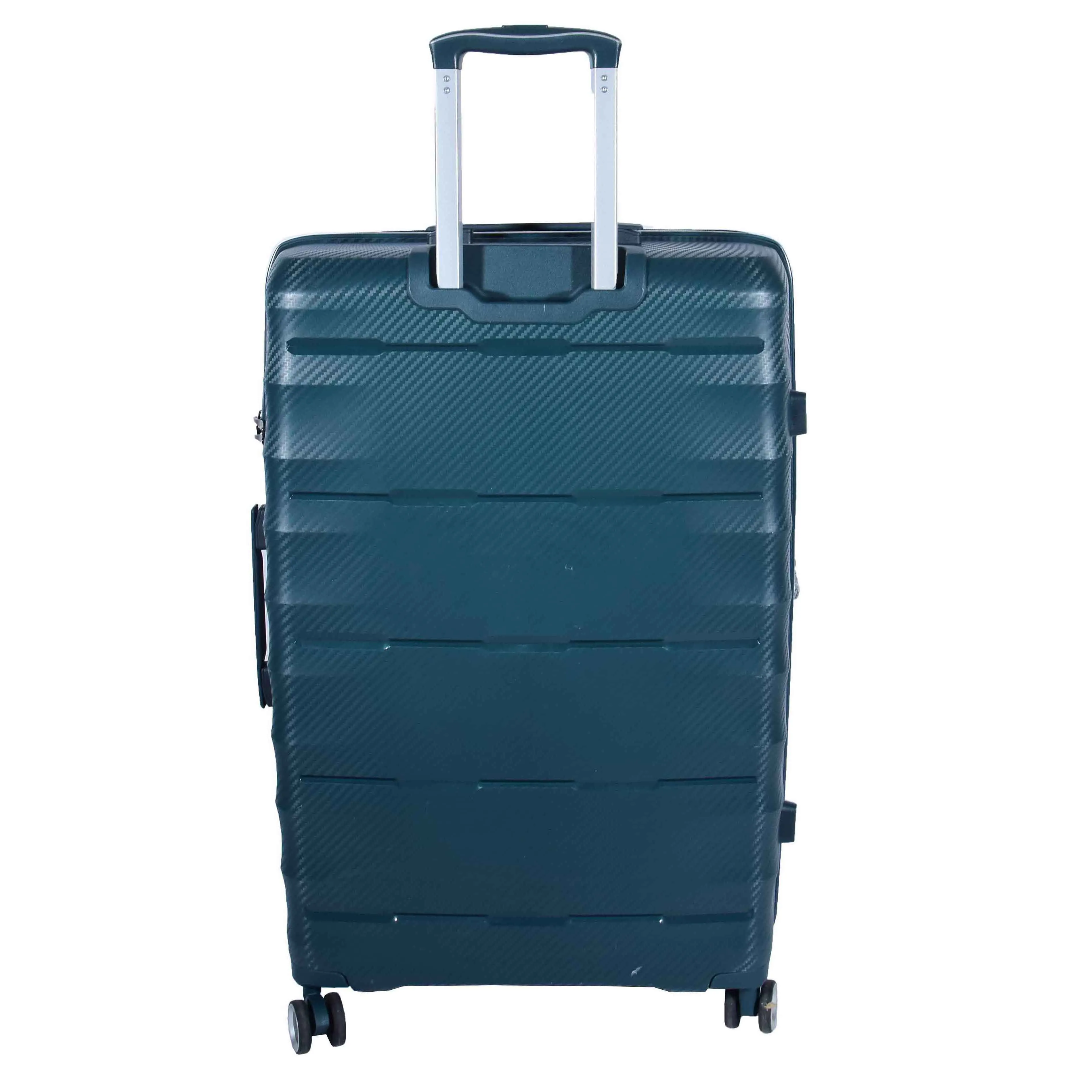 8 Wheeled Expandable ABS Luggage Miyazaki Green