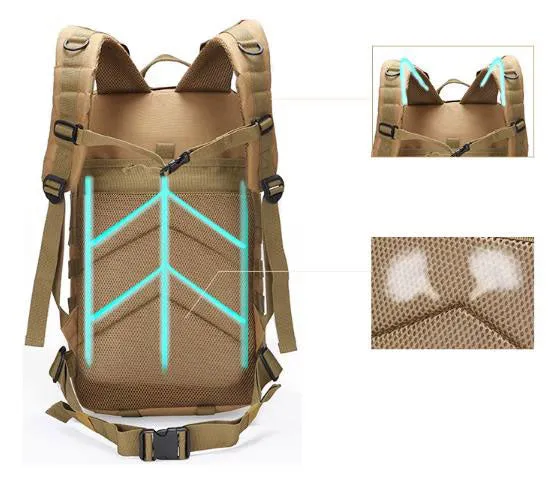 Airsoft Tactical Military Multi-Purpose Molle Outdoor Hiking Camping Travel 35L Backpack 5 Colours ATB017