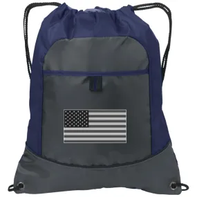 American Flag Pocket Cinch Pack