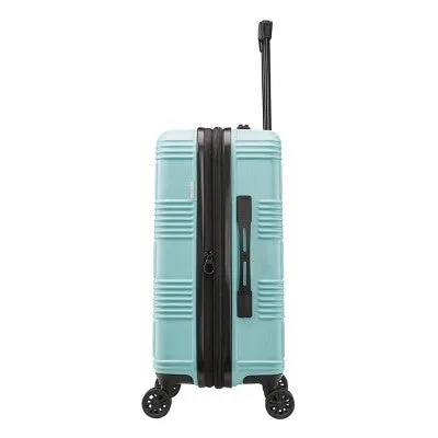 American Tourister  Checkered Carry On Hardside Spinner Suitcase - Mint Green