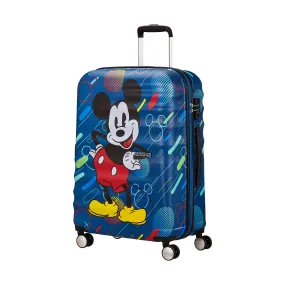 American Tourister WAVEBREAKER-DISNEY MICKEY BLUE 25" SPINNER MEDIUM