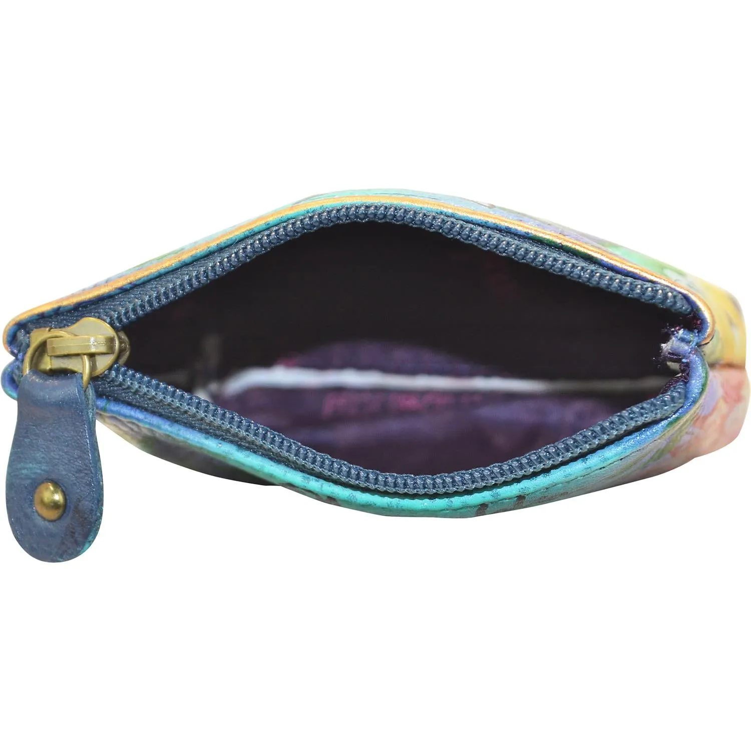 Anuschka Coin Pouch Dolphin World Leather