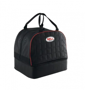 Bell Quilted Helmet & Hans Bag - Black/Red