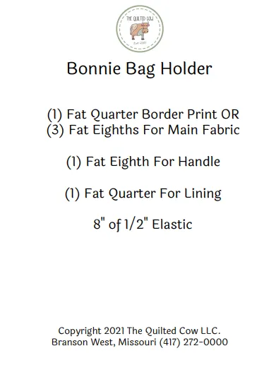 Bonnie Bag Holder