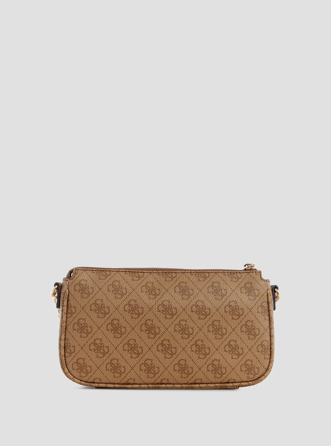 Brown Logo Pouch Crossbody Bag