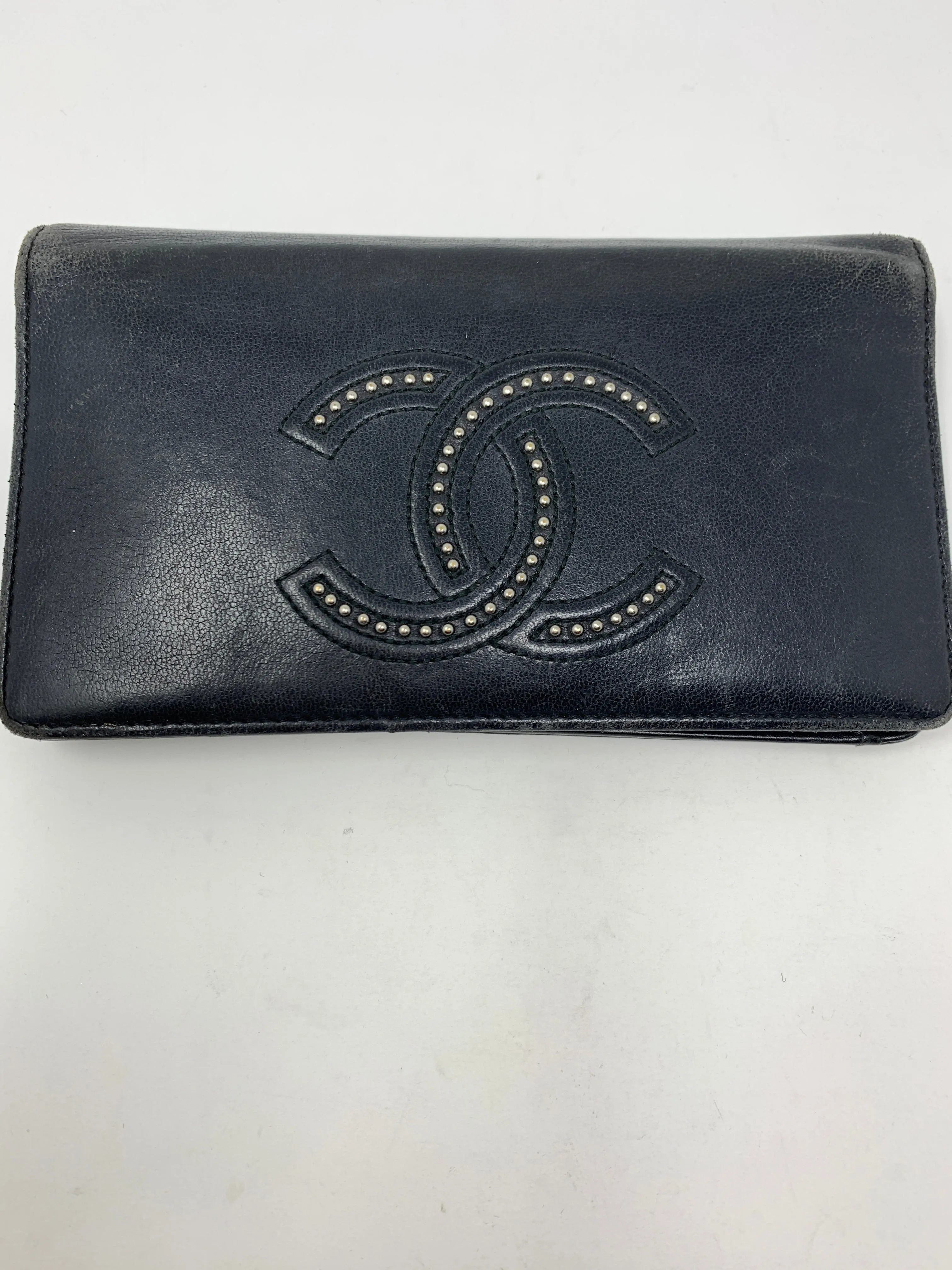 Chanel Studded CC Wallet!