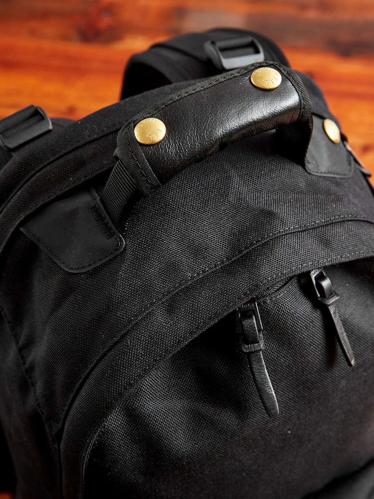 Cordura 22L Backpack in Black Lambskin