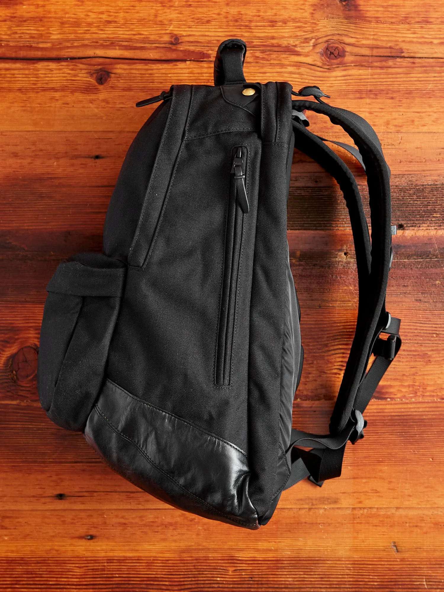 Cordura 22L Backpack in Black Lambskin