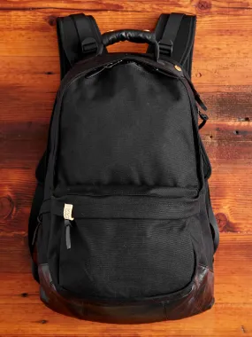 Cordura 22L Backpack in Black Lambskin