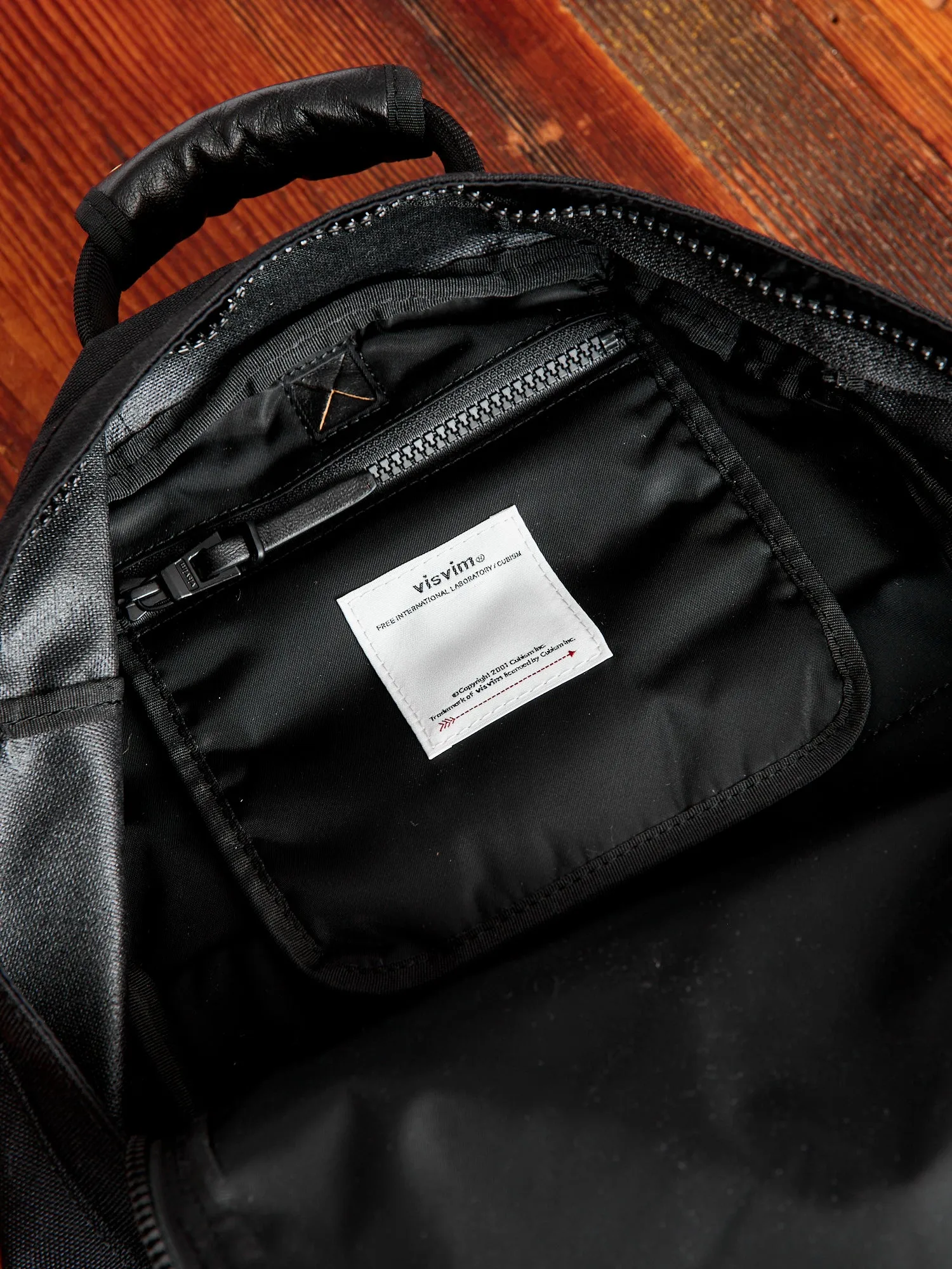 Cordura 22L Backpack in Black Lambskin