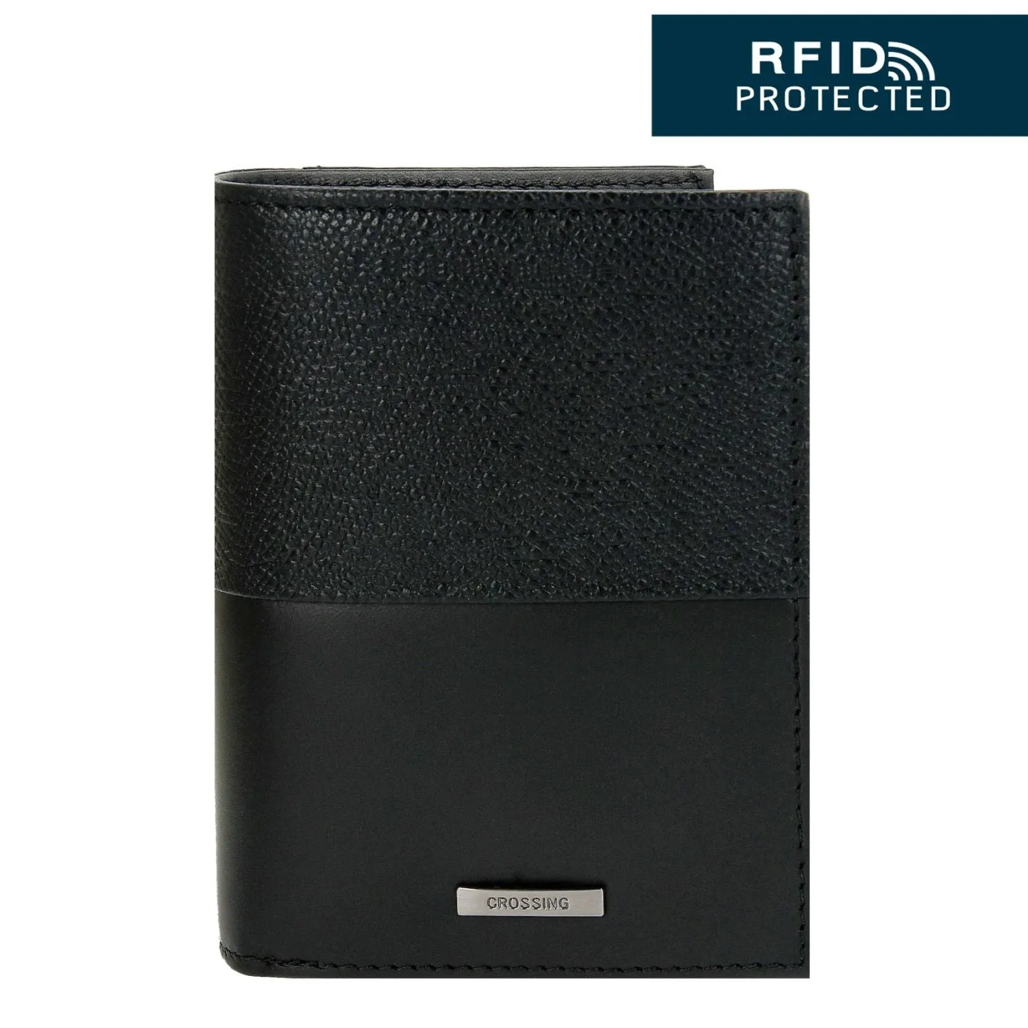 Crossing Infinite Short Leather Wallet With Coin Pouch RFID