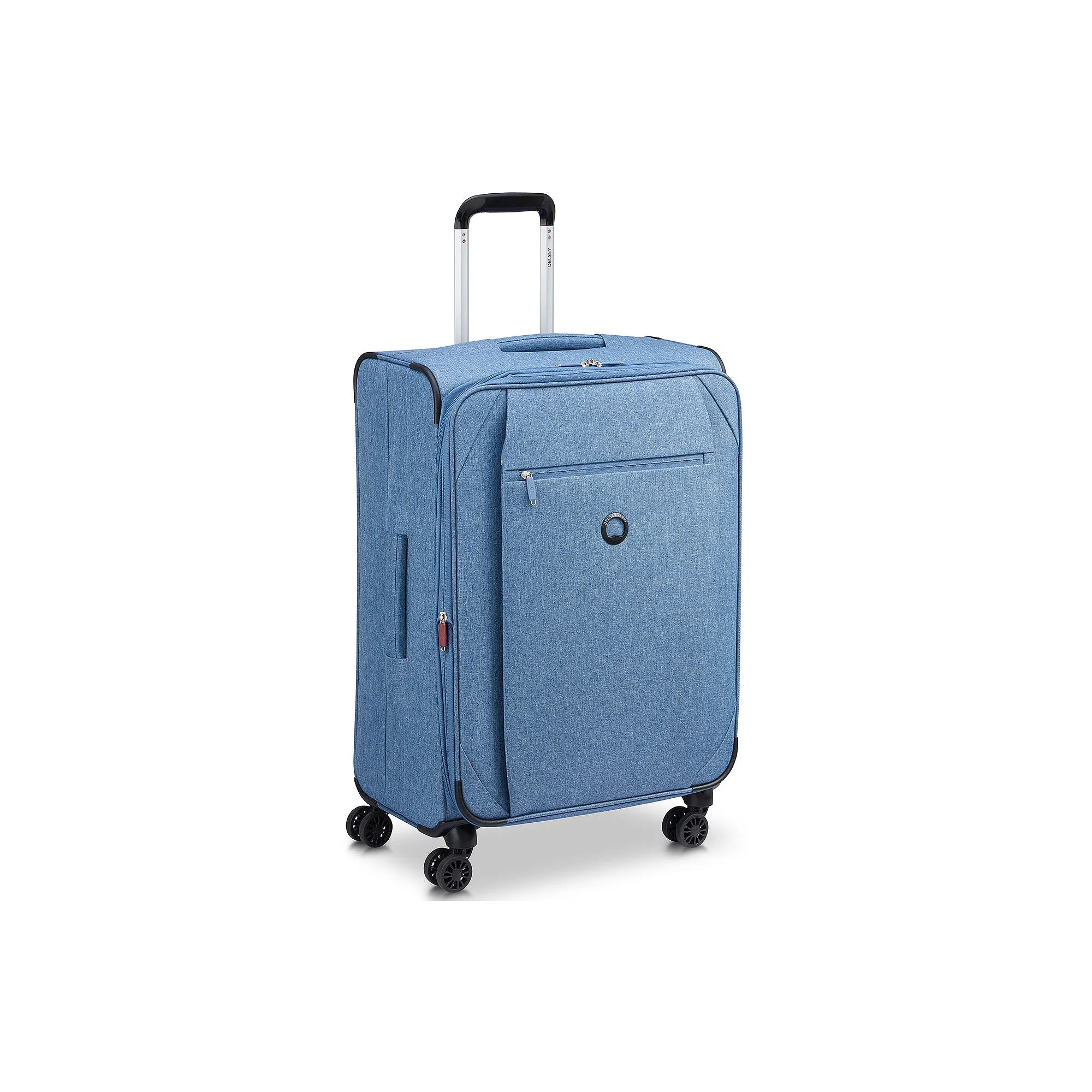 Delsey Paris Rami 24" Softside Expandable Spinner Luggage - HEATHERED BLUE ONE SIZE