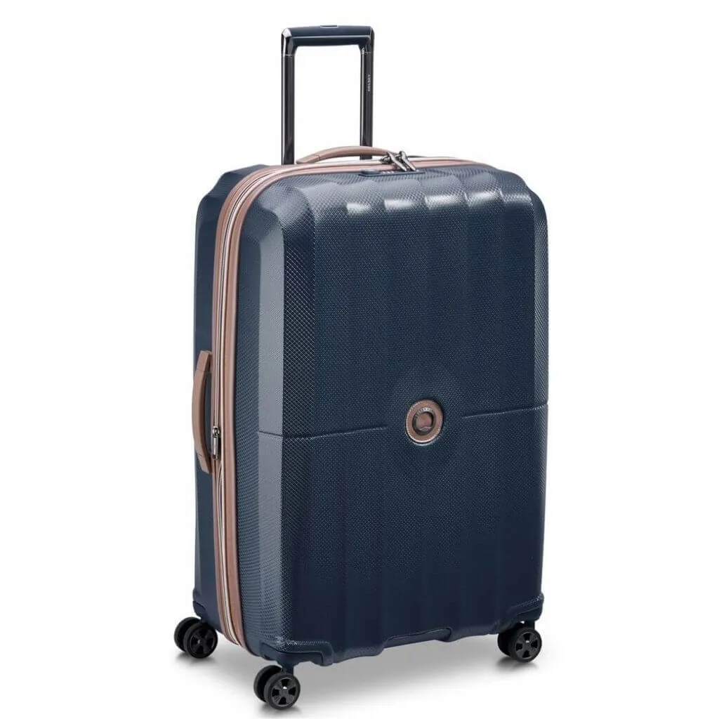 Delsey St Tropez 77cm Expandable Large Luggage - Navy