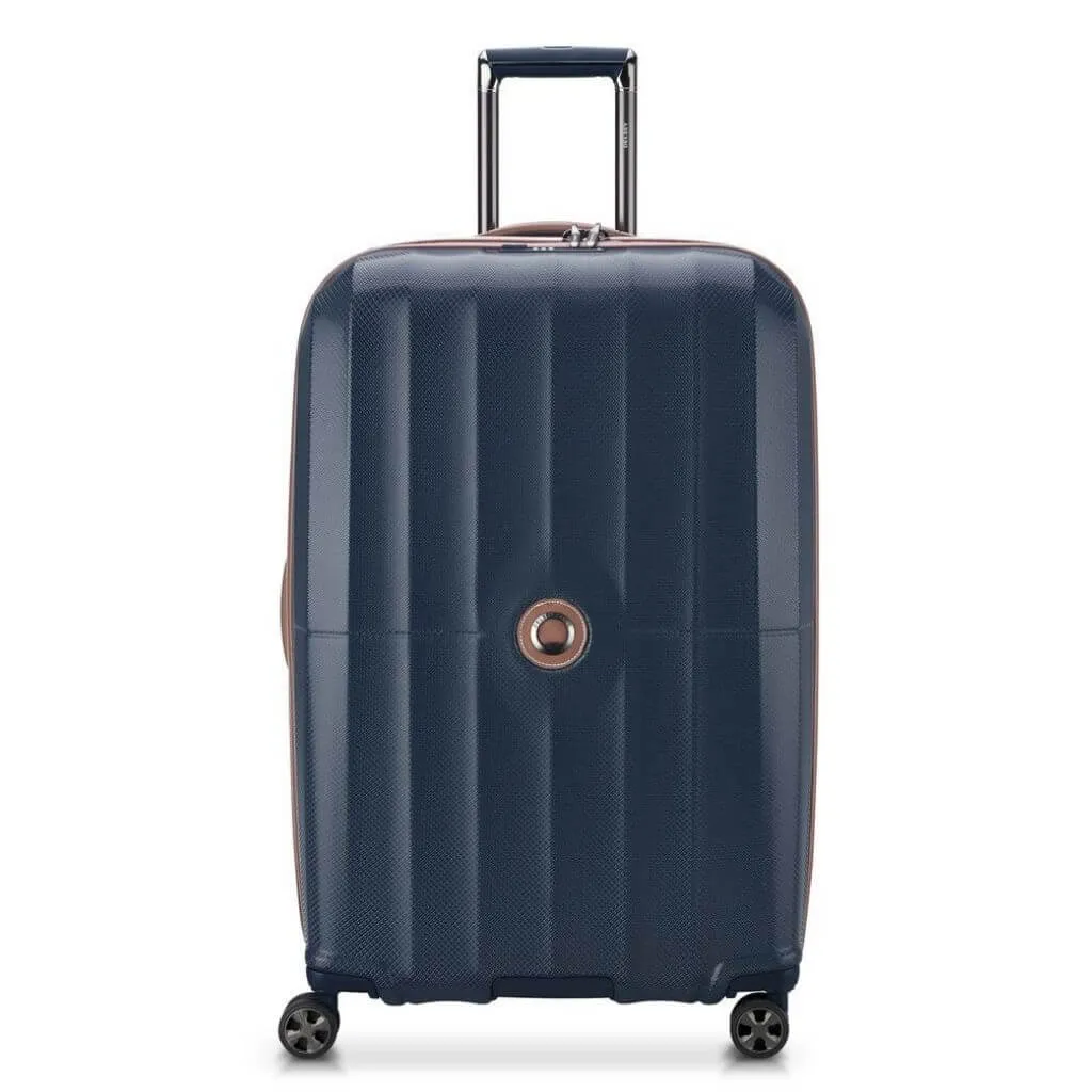 Delsey St Tropez 77cm Expandable Large Luggage - Navy