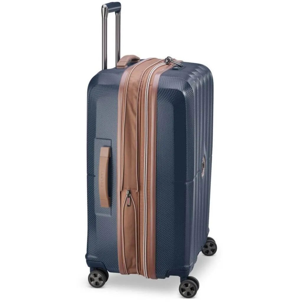 Delsey St Tropez 77cm Expandable Large Luggage - Navy