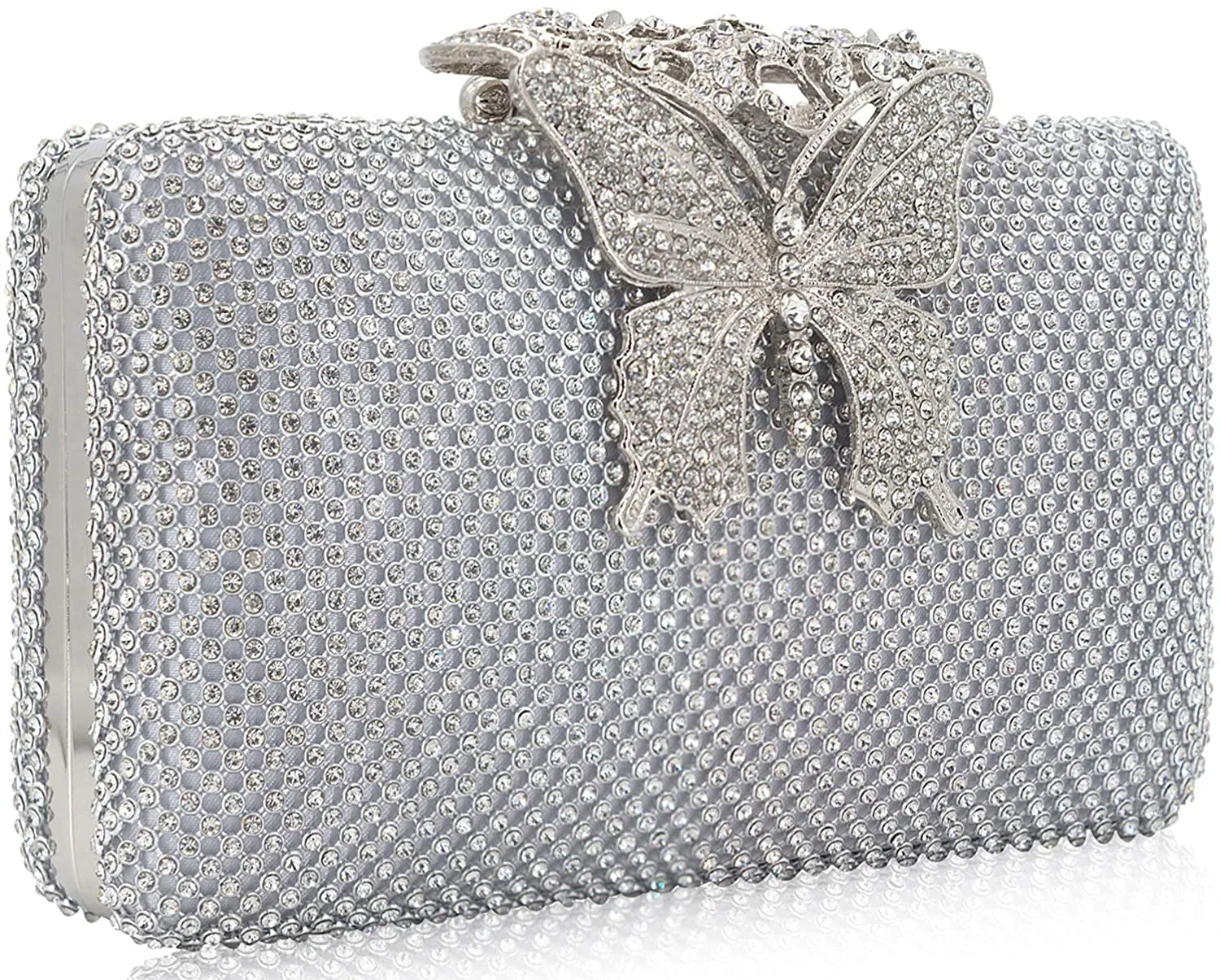 Dexmay Rhinestone Crystal Clutch Purse