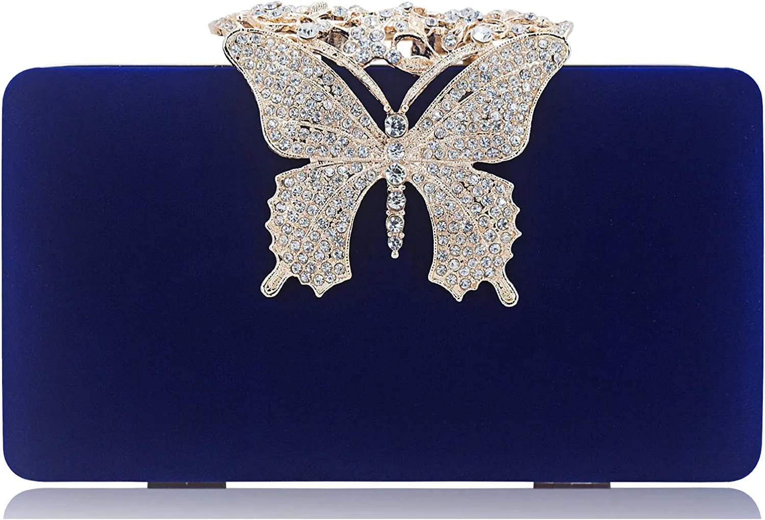 Dexmay Rhinestone Crystal Clutch Purse