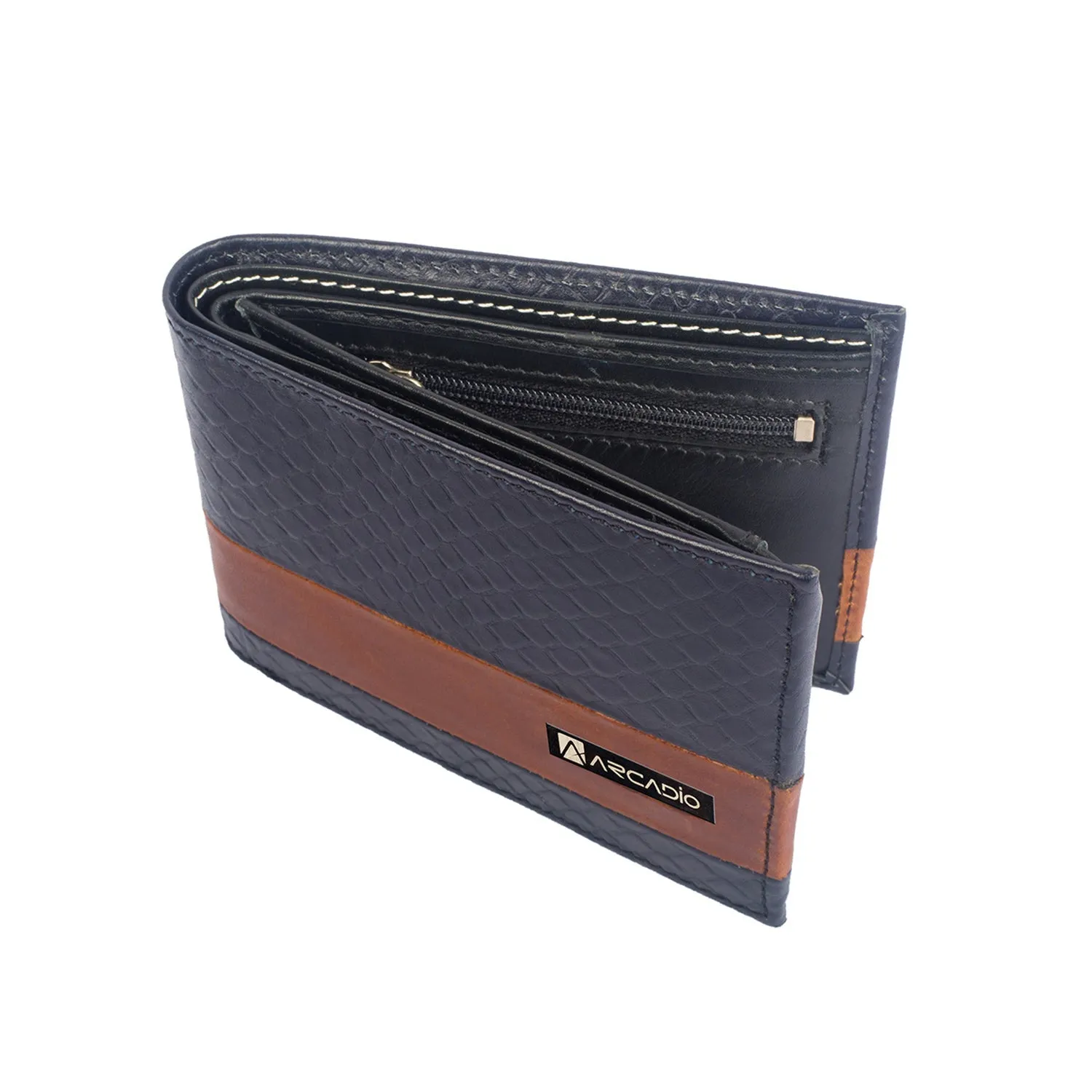 DOUBLE IMPACT Dual Toned Leather Wallet ARW1005NY