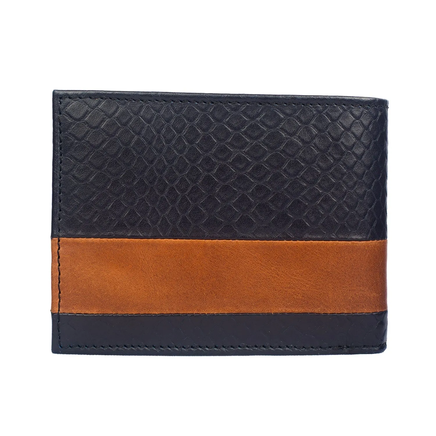 DOUBLE IMPACT Dual Toned Leather Wallet ARW1005NY