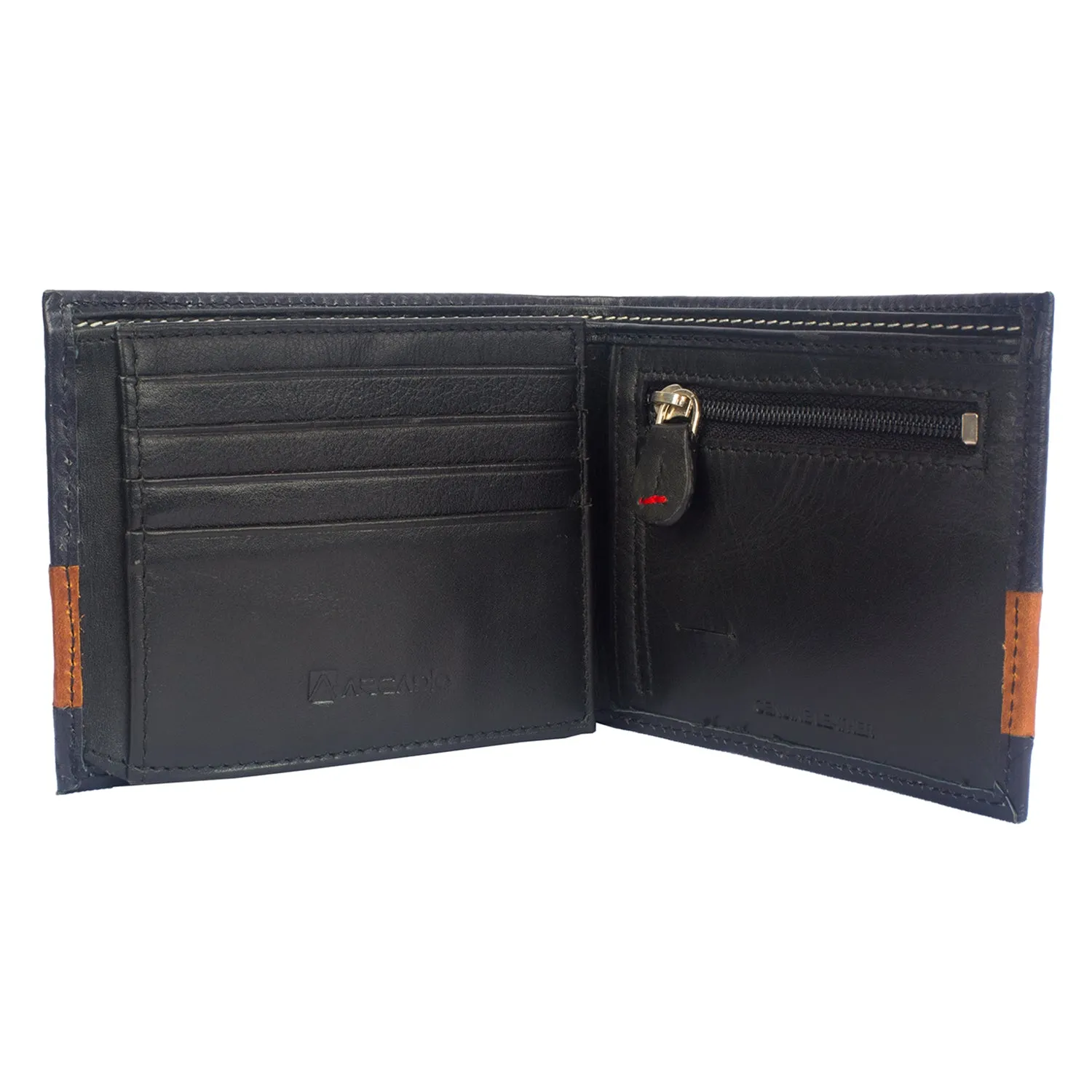 DOUBLE IMPACT Dual Toned Leather Wallet ARW1005NY