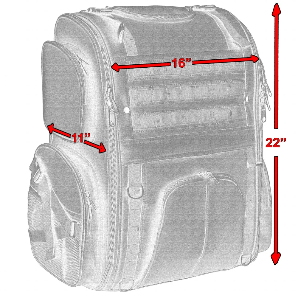 DS376 Modernized Sissy Bar Textile Bag