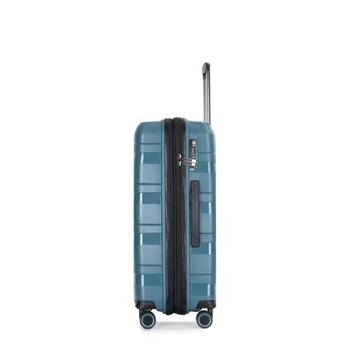 Eagle Spiral ABS Hard Shell Cabin Suitcase TSA Lock Travel Carry On Hand Luggage with 4 Spinner Wheels - 20 Inch