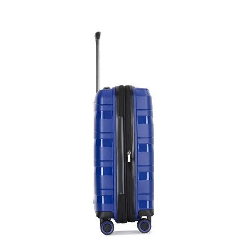 Eagle Spiral ABS Hard Shell Cabin Suitcase TSA Lock Travel Carry On Hand Luggage with 4 Spinner Wheels - 20 Inch