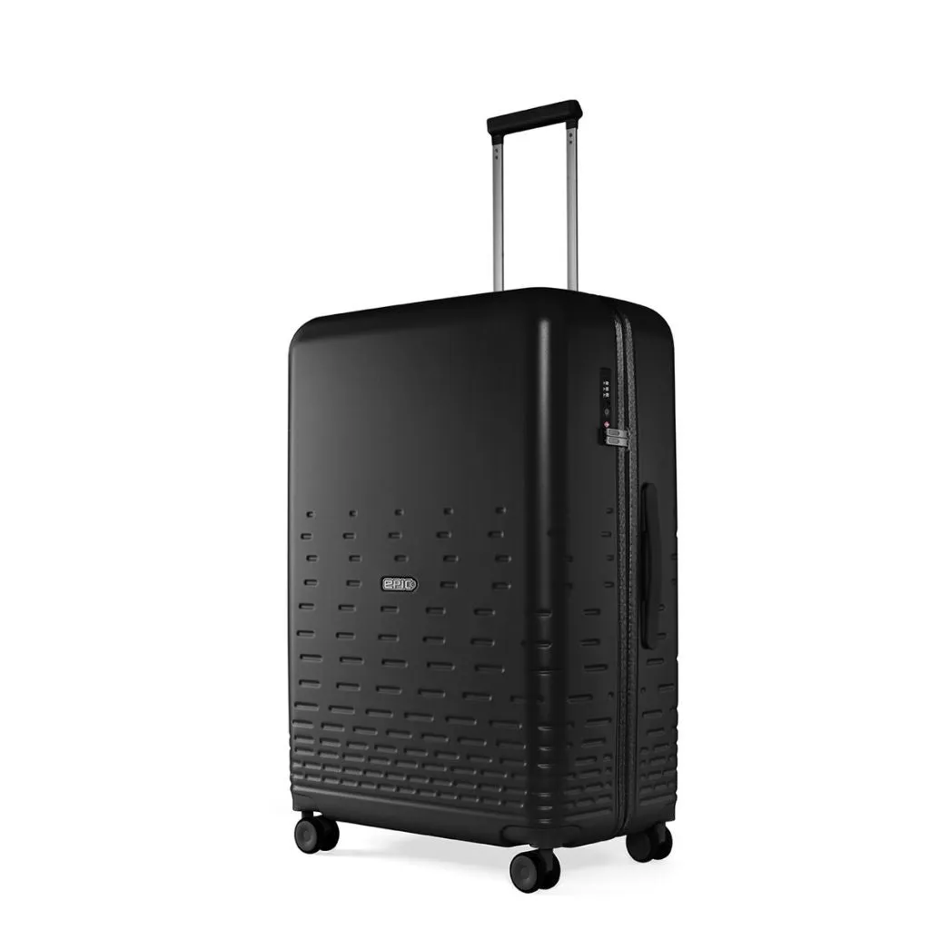 Epic Spin 75cm Large Lightweight Suitcase - Matt Black