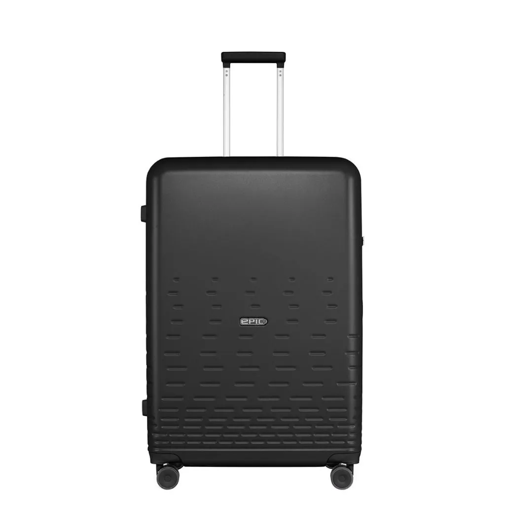 Epic Spin 75cm Large Lightweight Suitcase - Matt Black