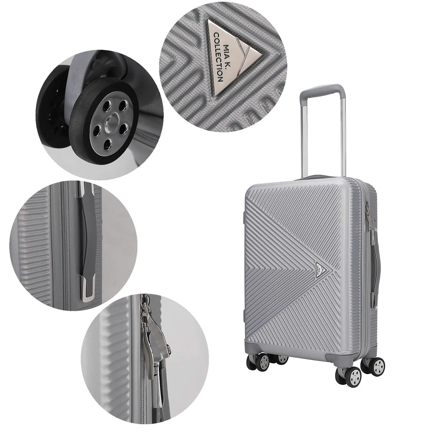 Felicity Luxe Travel Spinner and Cosmetic Organizer Set