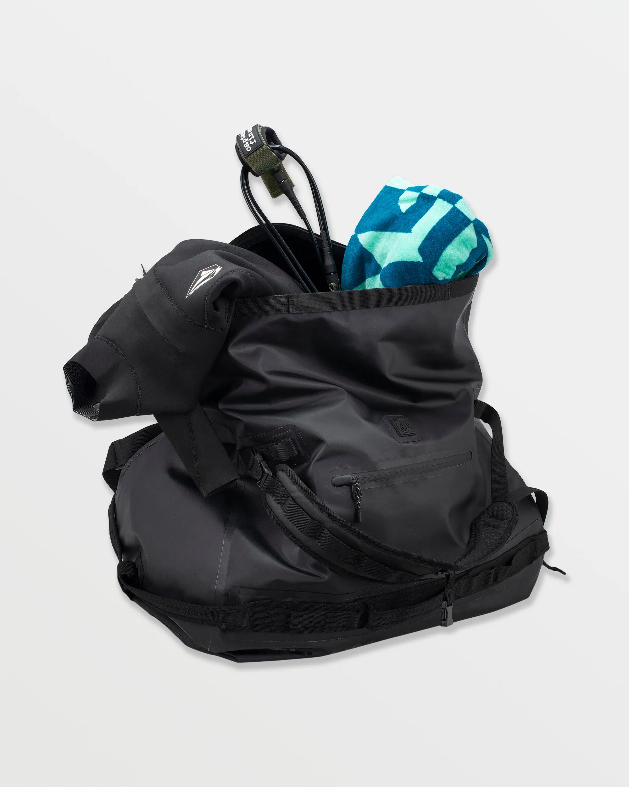 Frequency Roll-Top Duffel - Black