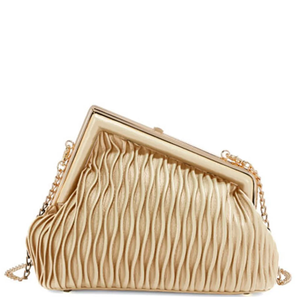 Gold Modern Design Crossbody Bag – Glamorous & Unique