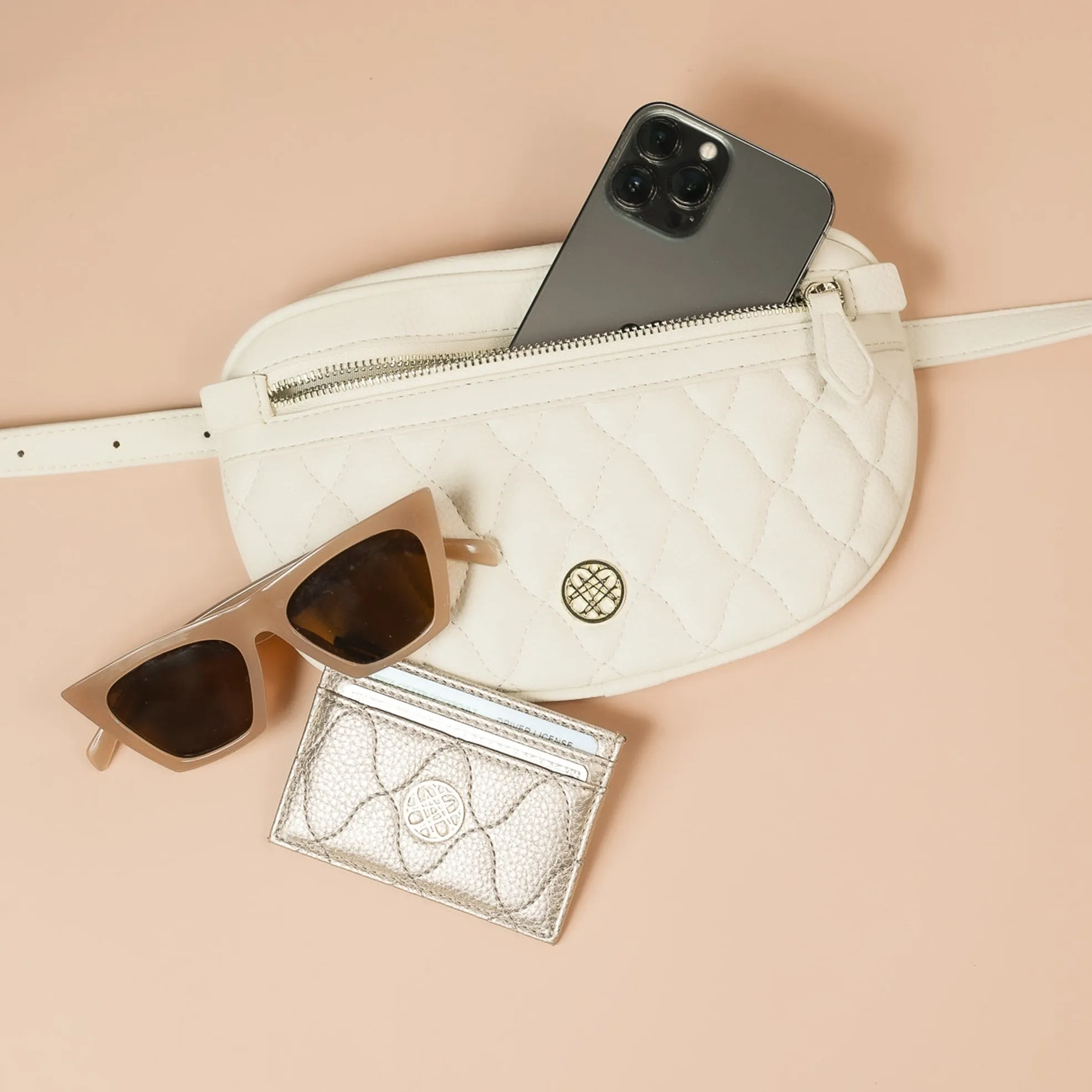 Grace Belt Bag in Cream