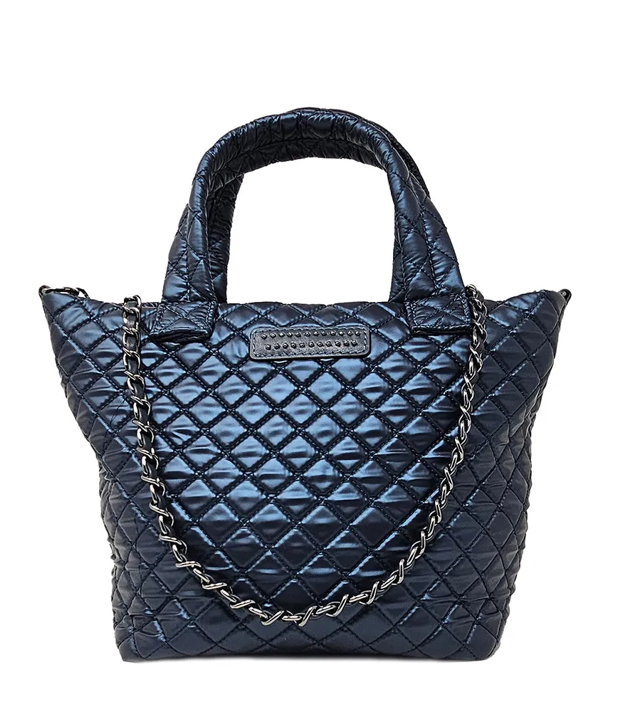 Jade Midnight Small Quilted Tote