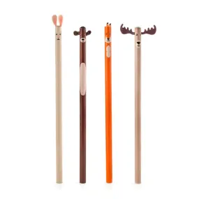 Kikkerland Woodland Pencils, Set of 4