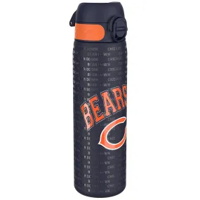 Leak Proof NFL Water Bottle, Stainless Steel, Chicago Bears, 600ml (20oz)