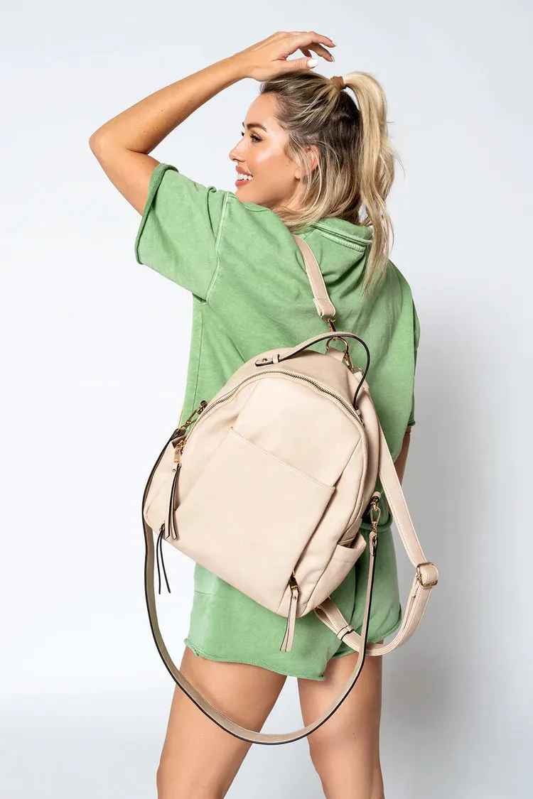 Lilia Convertible Backpack (Ash Rose)