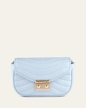 MAYA CROSS BODY SKY BLUE LEATHER