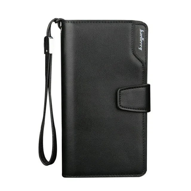 Men's Long Zipper Wallet Clutch