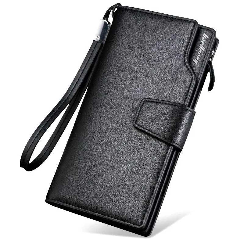 Men's Long Zipper Wallet Clutch